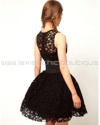 Prom Dress In Lace With Elastic Waist